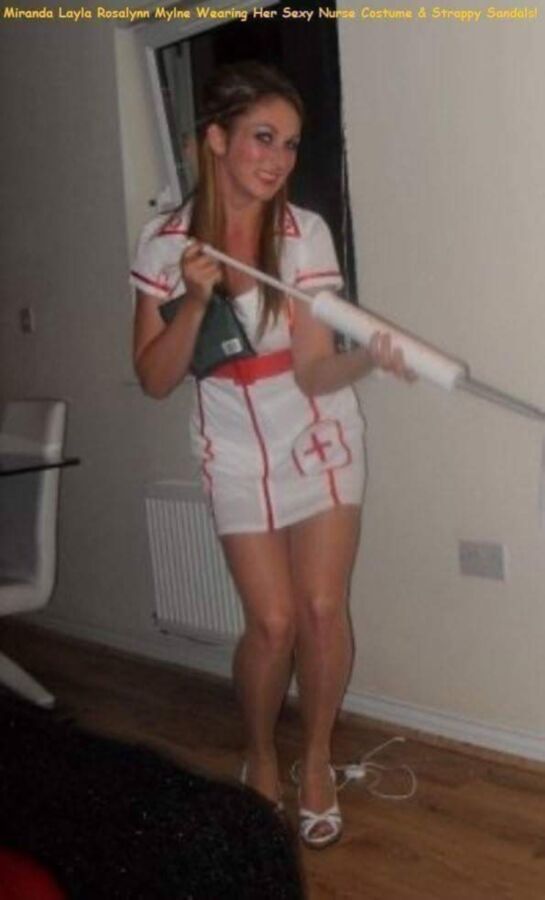 Free porn pics of Miranda in her sexy nurse uniform  10 of 12 pics