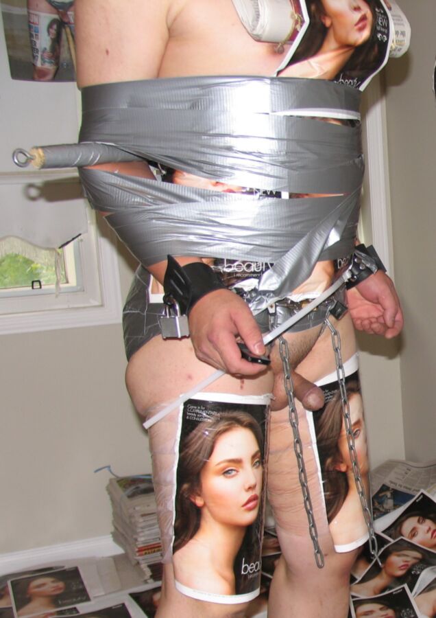 Free porn pics of Duct Tape Display Board - Beauty Wrapped /w a Big Black Plug in  17 of 18 pics