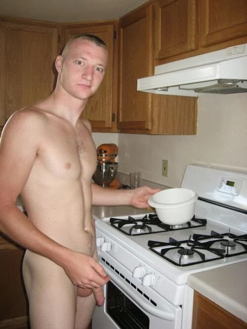 Free porn pics of Guys naked in kitchen 6 of 10 pics