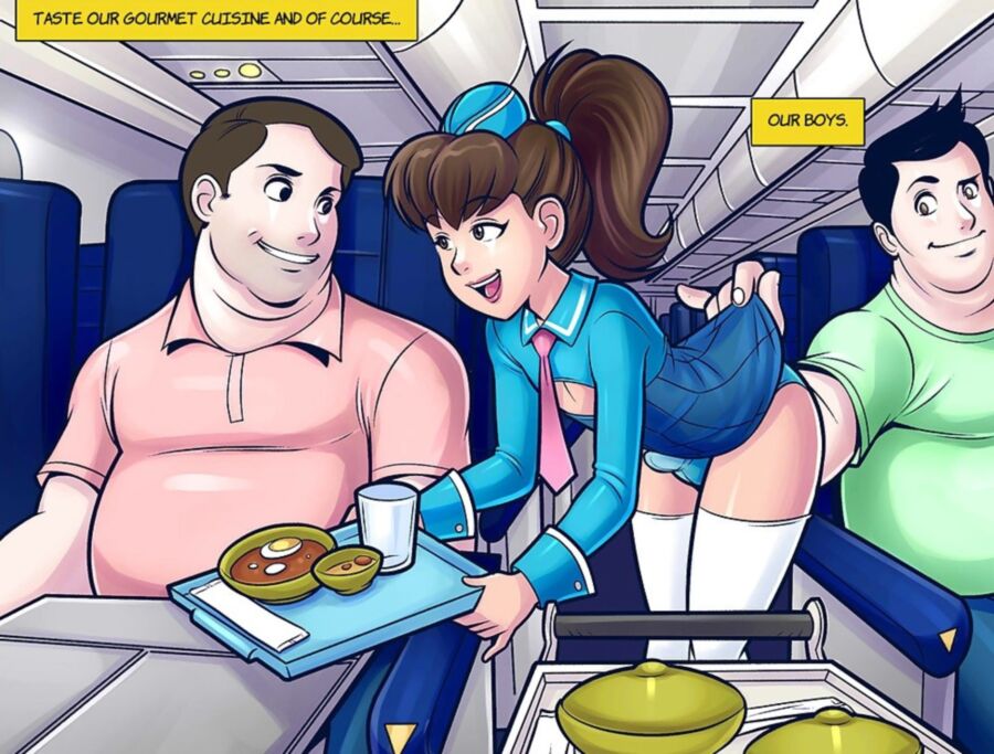 Free porn pics of Extended version: Merry sissy- stewardesses 5 of 19 pics