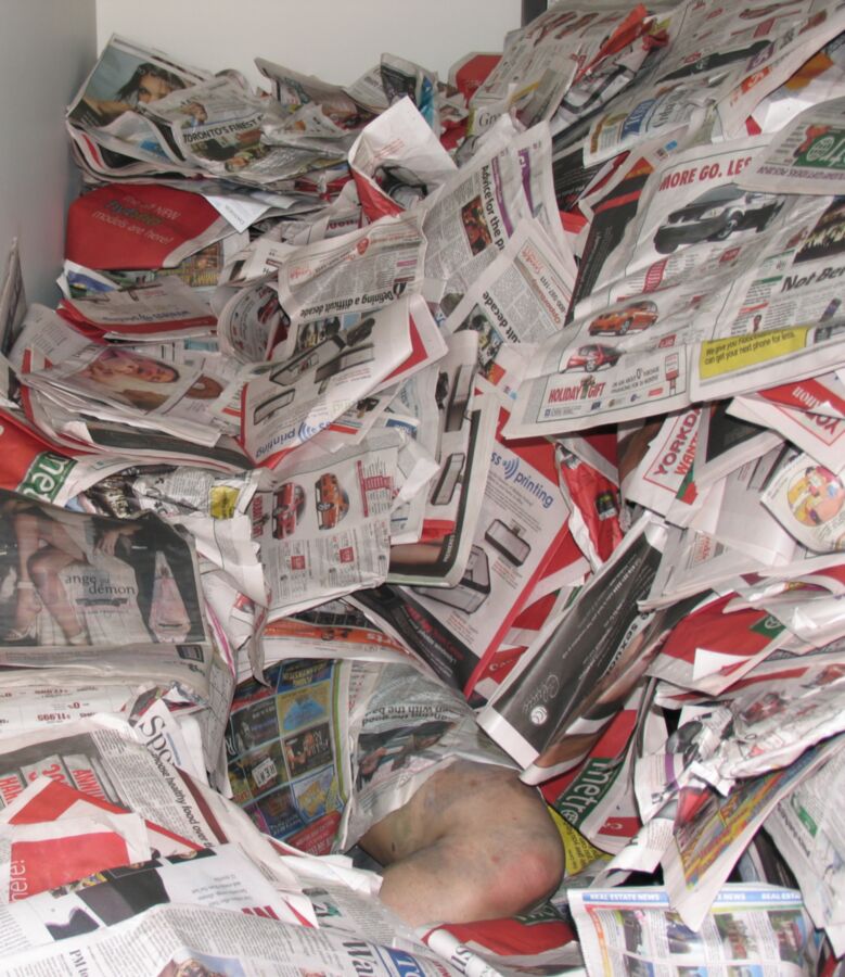 Free porn pics of Newspaper Burial - Red Metro 21 of 21 pics