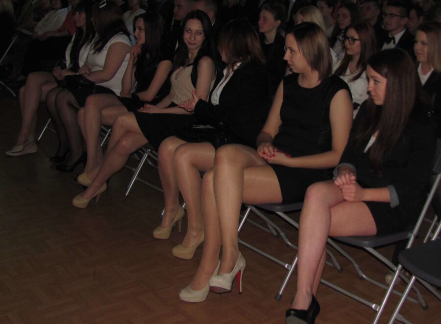 Free porn pics of Pantyhose legs - teens at end of the school year. 1 of 24 pics