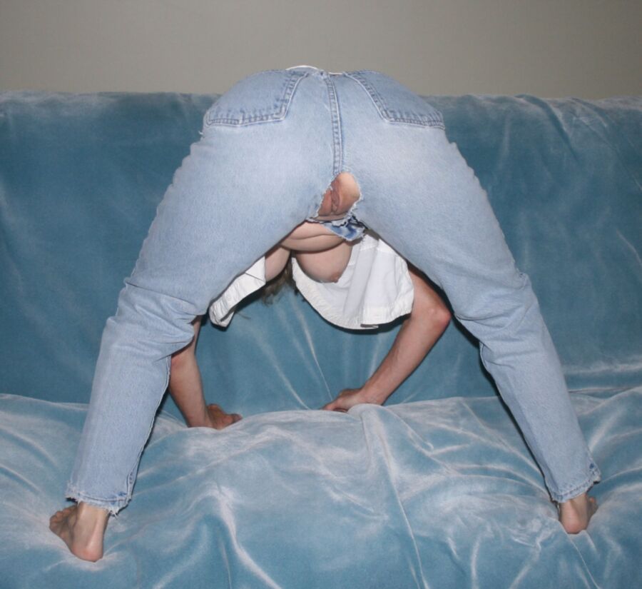 Free porn pics of Crotchless Jeans 6 of 8 pics