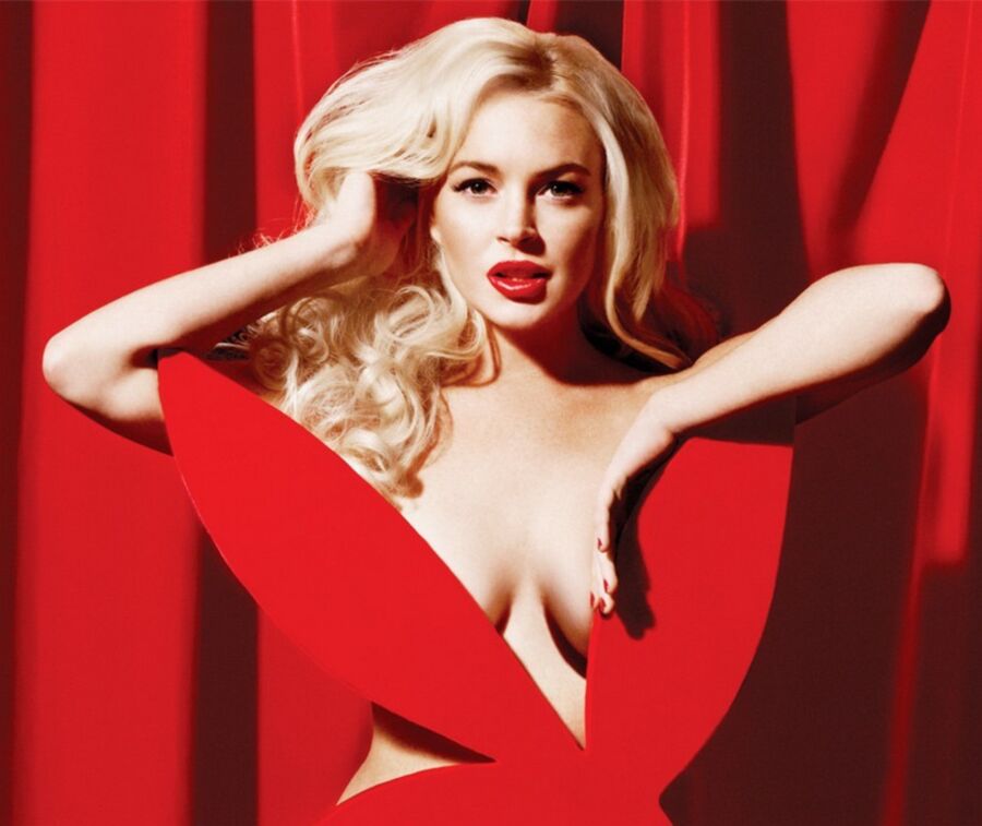 Free porn pics of Lindsay Lohan as Marilyn Monroe Nude on Red Velvet Pics 5 of 48 pics