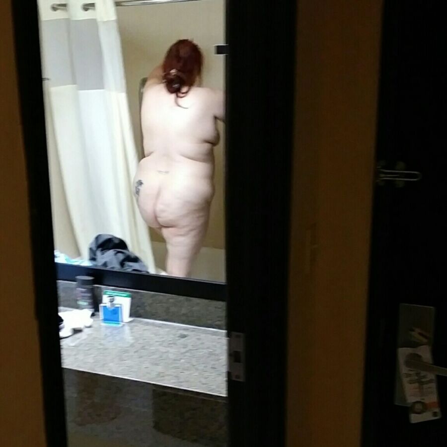 Free porn pics of Shower time with my fat wife 13 of 50 pics