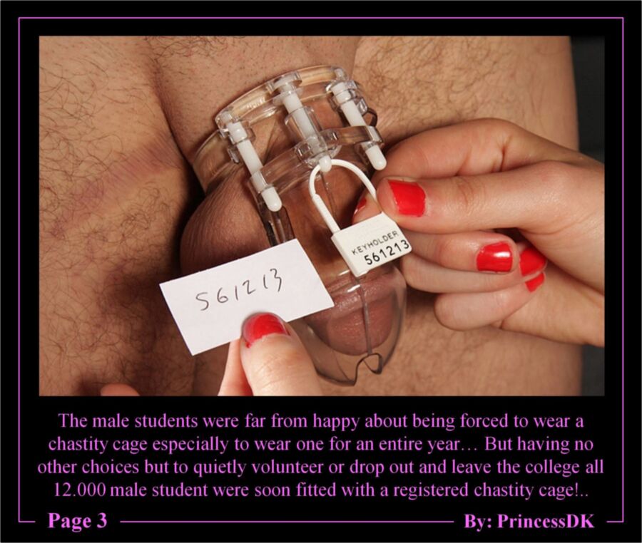 Free porn pics of Chastity College - Caption Story 3 of 18 pics