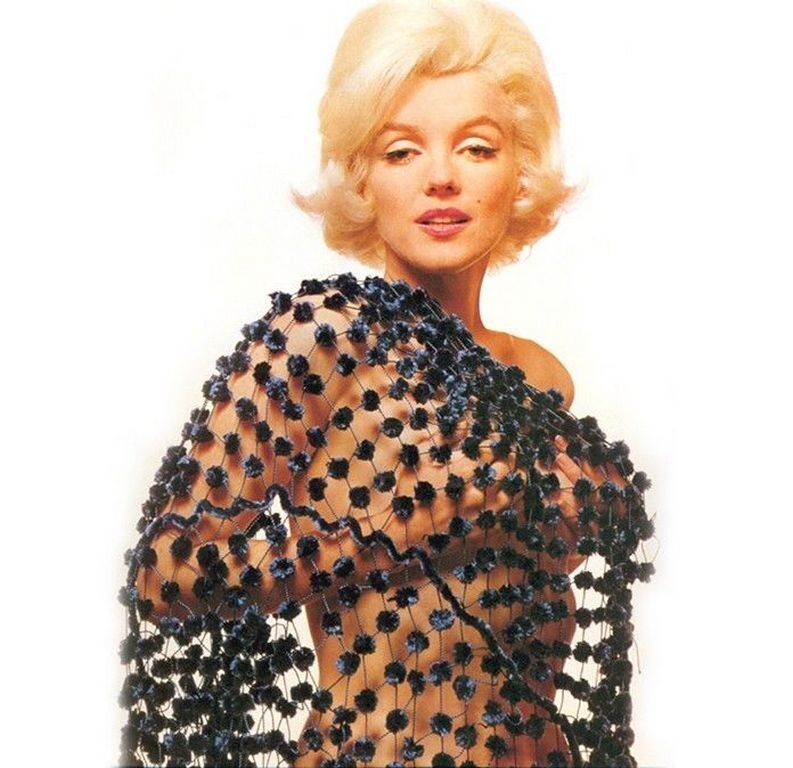 Free porn pics of Marilyn Monroe Nude in Dotted Scarf 2 of 62 pics