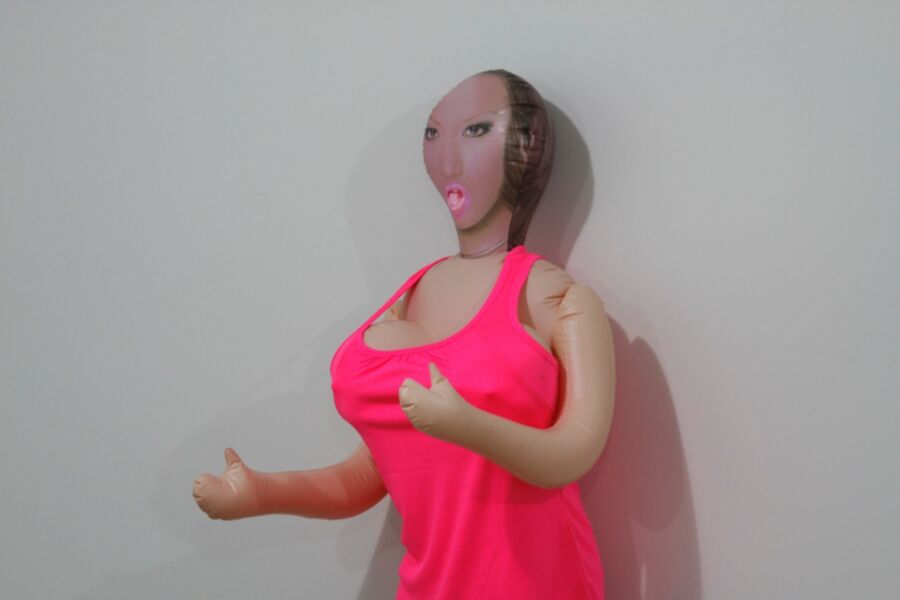 Free porn pics of Big tit inflatable doll in pink. 7 of 75 pics