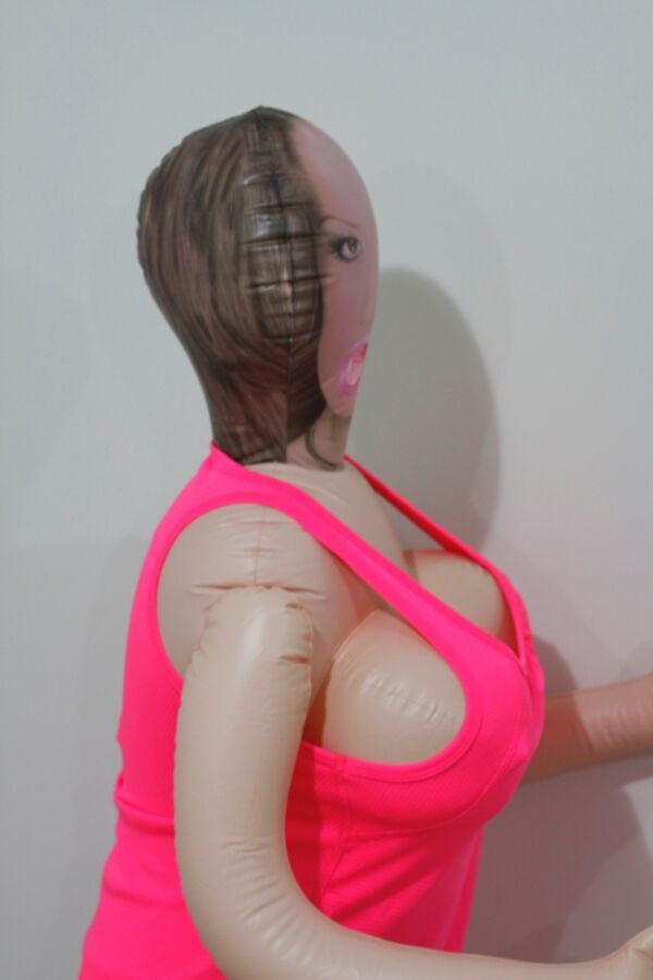 Free porn pics of Big tit inflatable doll in pink. 21 of 75 pics