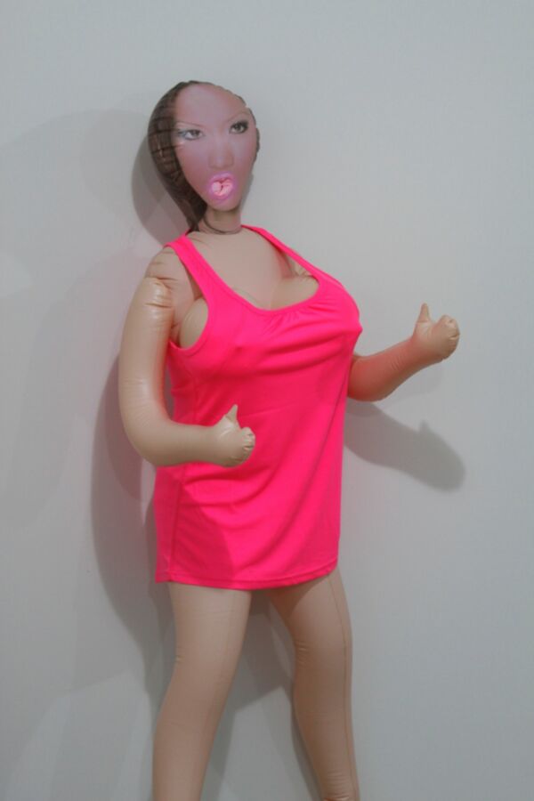 Free porn pics of Big tit inflatable doll in pink. 14 of 75 pics
