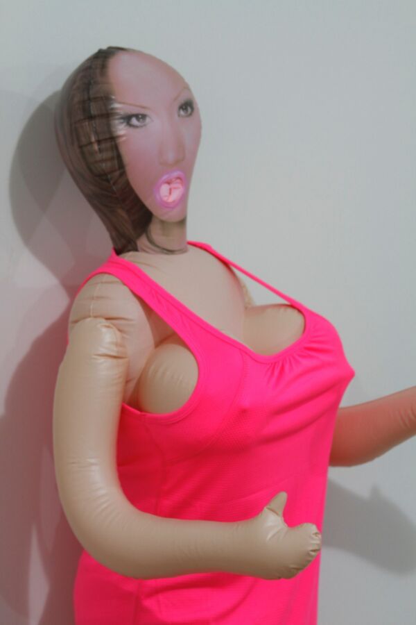 Free porn pics of Big tit inflatable doll in pink. 17 of 75 pics