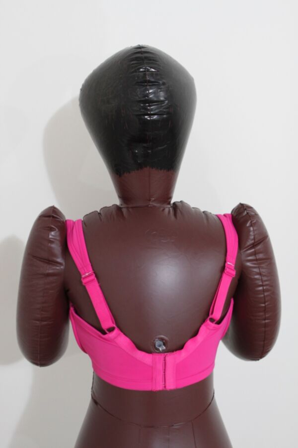 Free porn pics of Black inflatable doll in pink lingerie. 10 of 24 pics