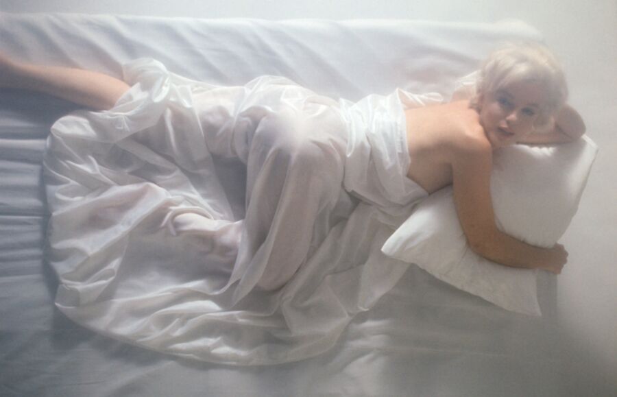 Free porn pics of Marilyn Monroe Nude Wrapped in White Bed Sheets 15 of 94 pics