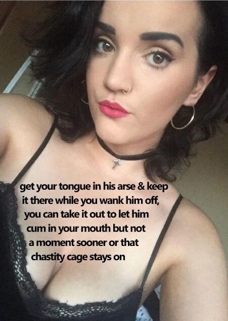 Free porn pics of femdom - cuckold chastity bi humiliation 17 of 28 pics