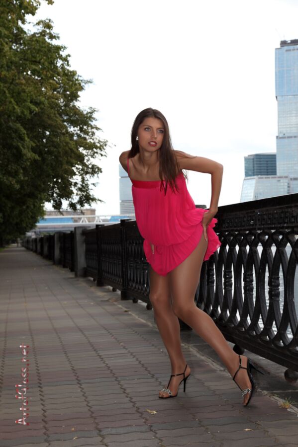 Free porn pics of Valentina Kolesnikova - pink dress & glossy pantyhose   24 of 64 pics