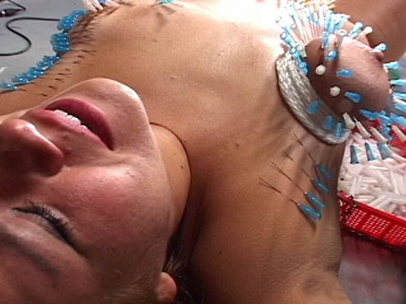 Free porn pics of Nipples and breasts with needles stuck in them 24 of 93 pics