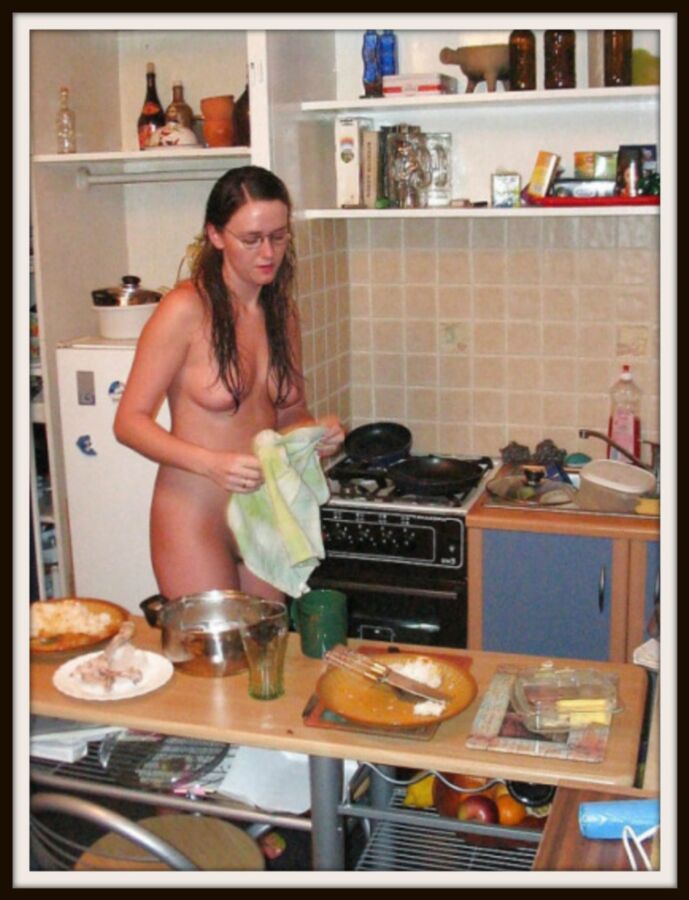 Free porn pics of Nude Nudist Home Kitchen Chores 4 of 24 pics