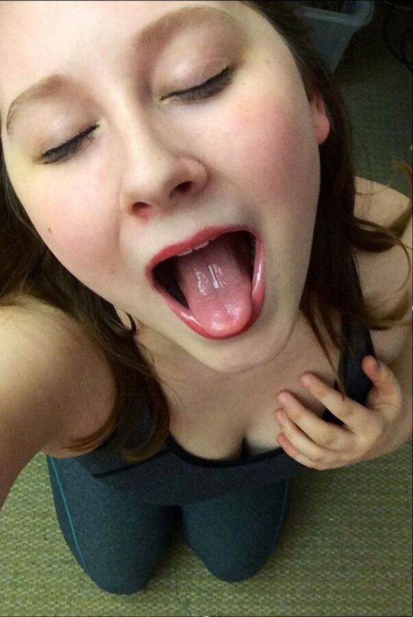Tongue girlfriend mounth vintage
