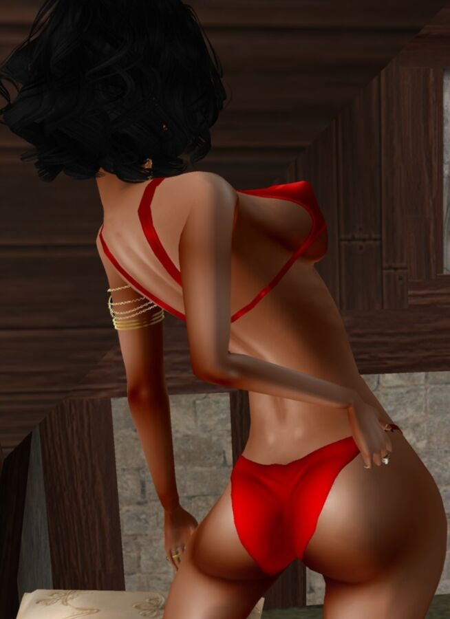 Free porn pics of red bikini glamourous tits 4 of 22 pics