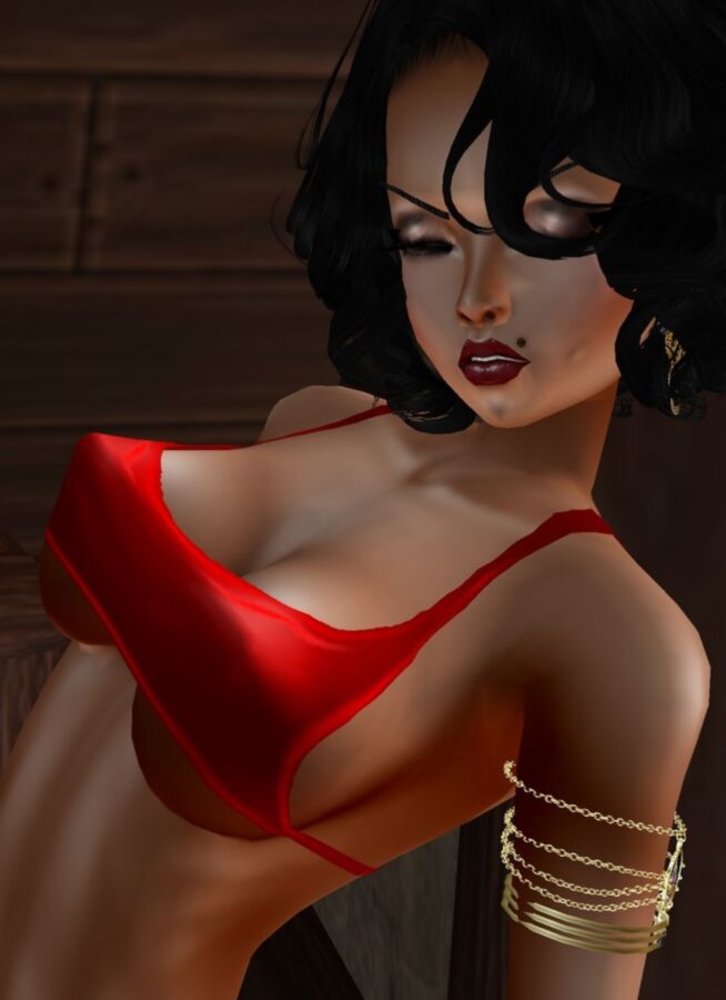 Free porn pics of red bikini glamourous tits 16 of 22 pics