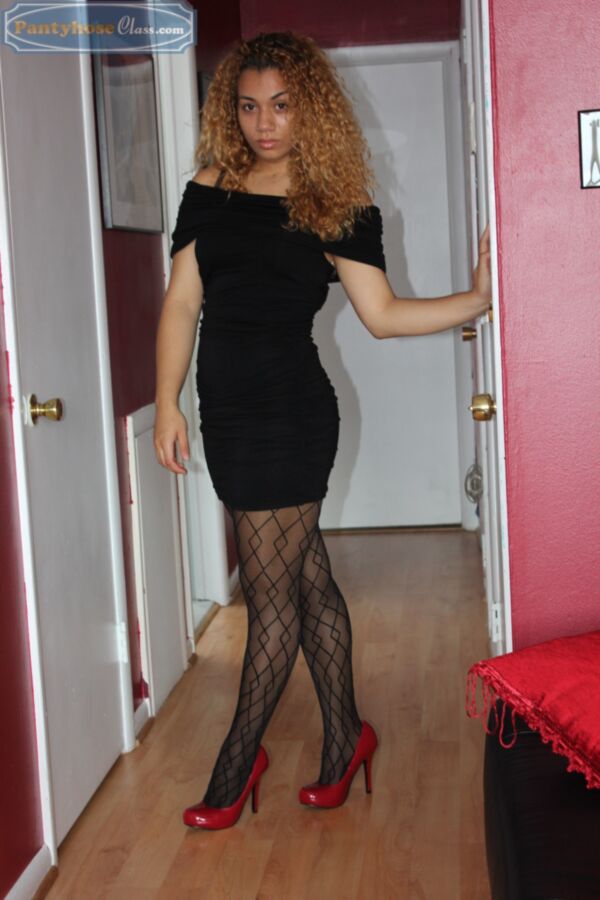 Free porn pics of Monique Black Dress 1 of 88 pics