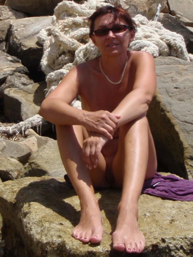 Free porn pics of Amateur Mature with Saggy Tits Naked Outdoors 21 of 33 pics