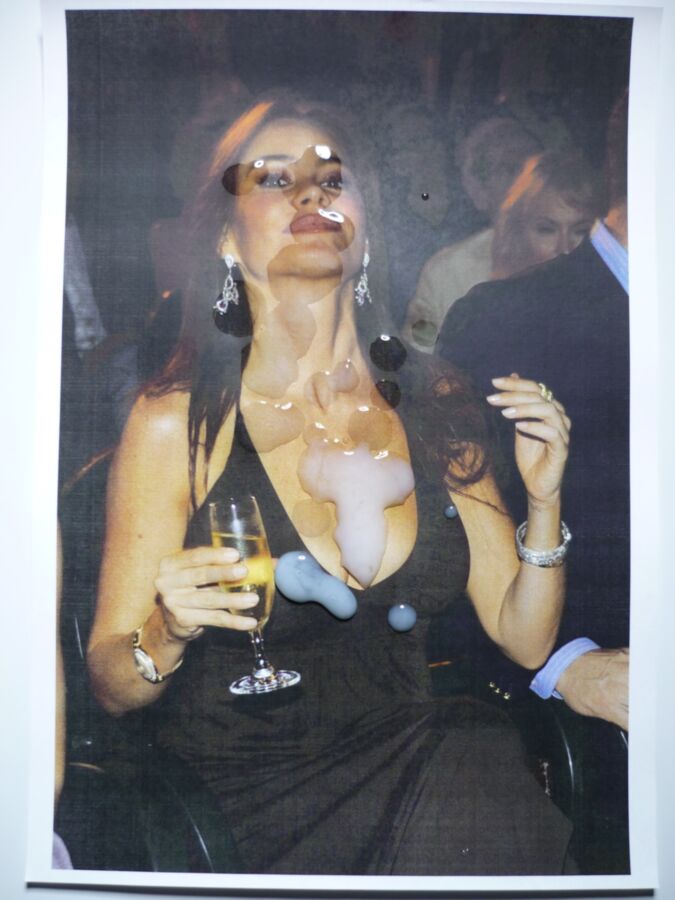 Free porn pics of Sofia Vergara proudly shows cum covered tits & face 16 of 19 pics