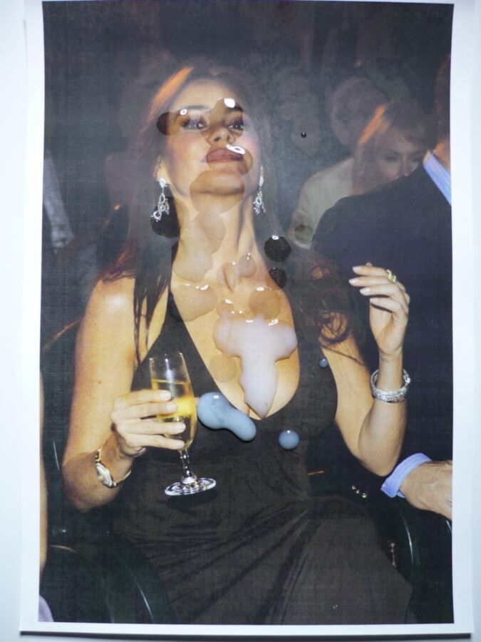 Free porn pics of Sofia Vergara proudly shows cum covered tits & face 15 of 19 pics