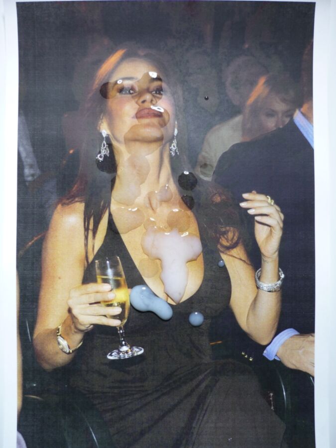Free porn pics of Sofia Vergara proudly shows cum covered tits & face 12 of 19 pics