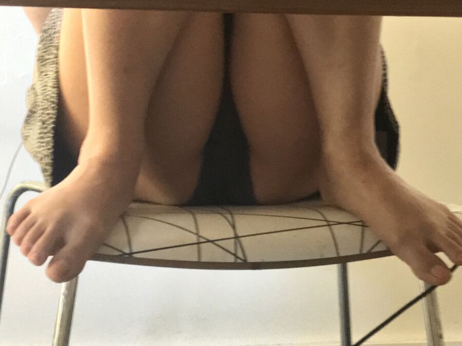 Free porn pics of upskirt under table 5 of 5 pics