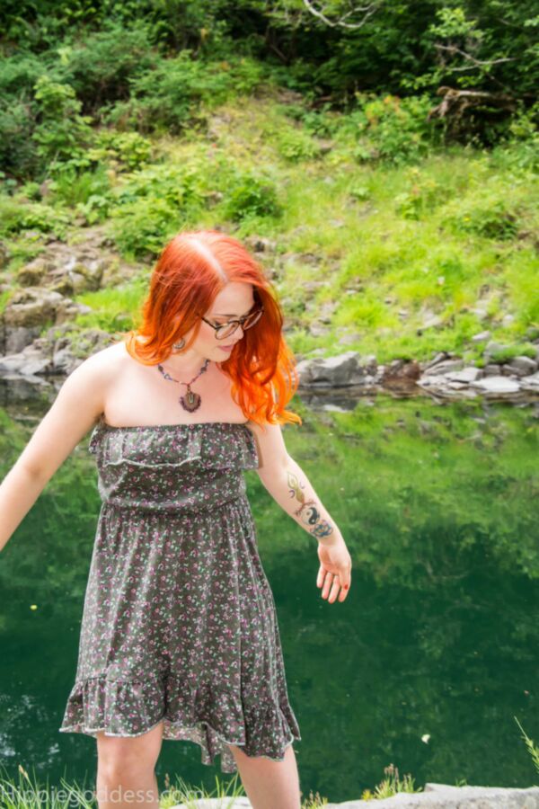 Young outdoor beach redhead