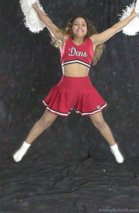 Free porn pics of Cheerleader strips 3 of 79 pics