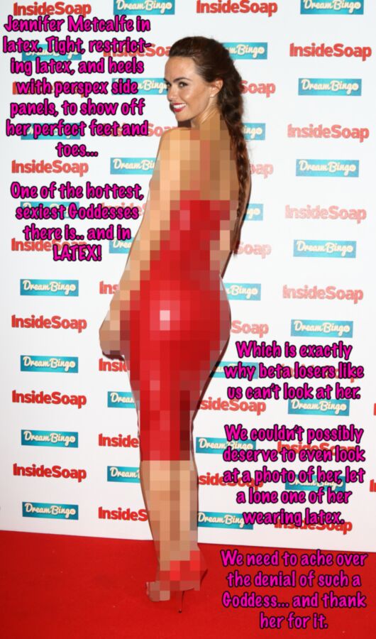 Free porn pics of Jennifer Metcalfe celebrity censored loser denial captions 1 of 4 pics