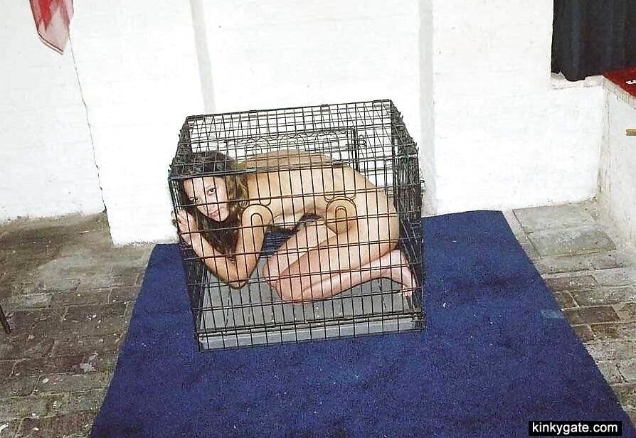 Free porn pics of Amateur Slaves locked up in cages 22 of 23 pics
