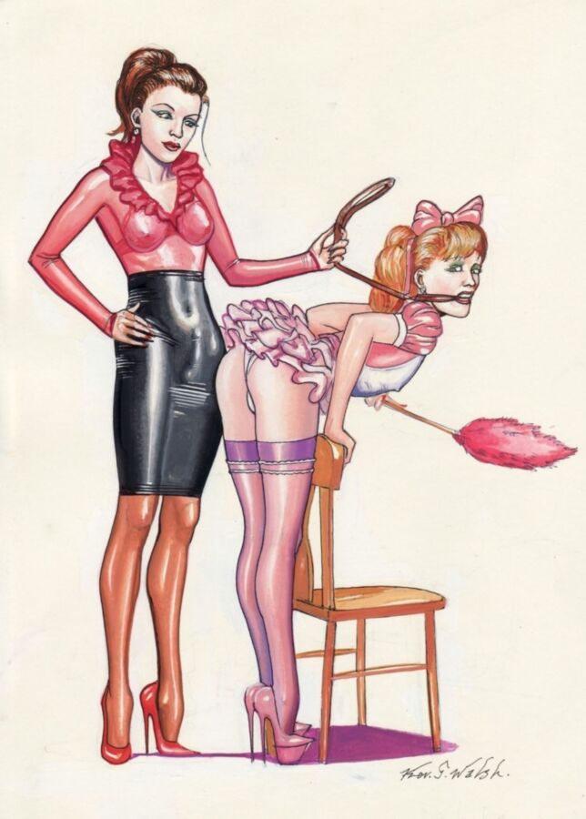 Lesben Miniarsch Cartoon Femdom