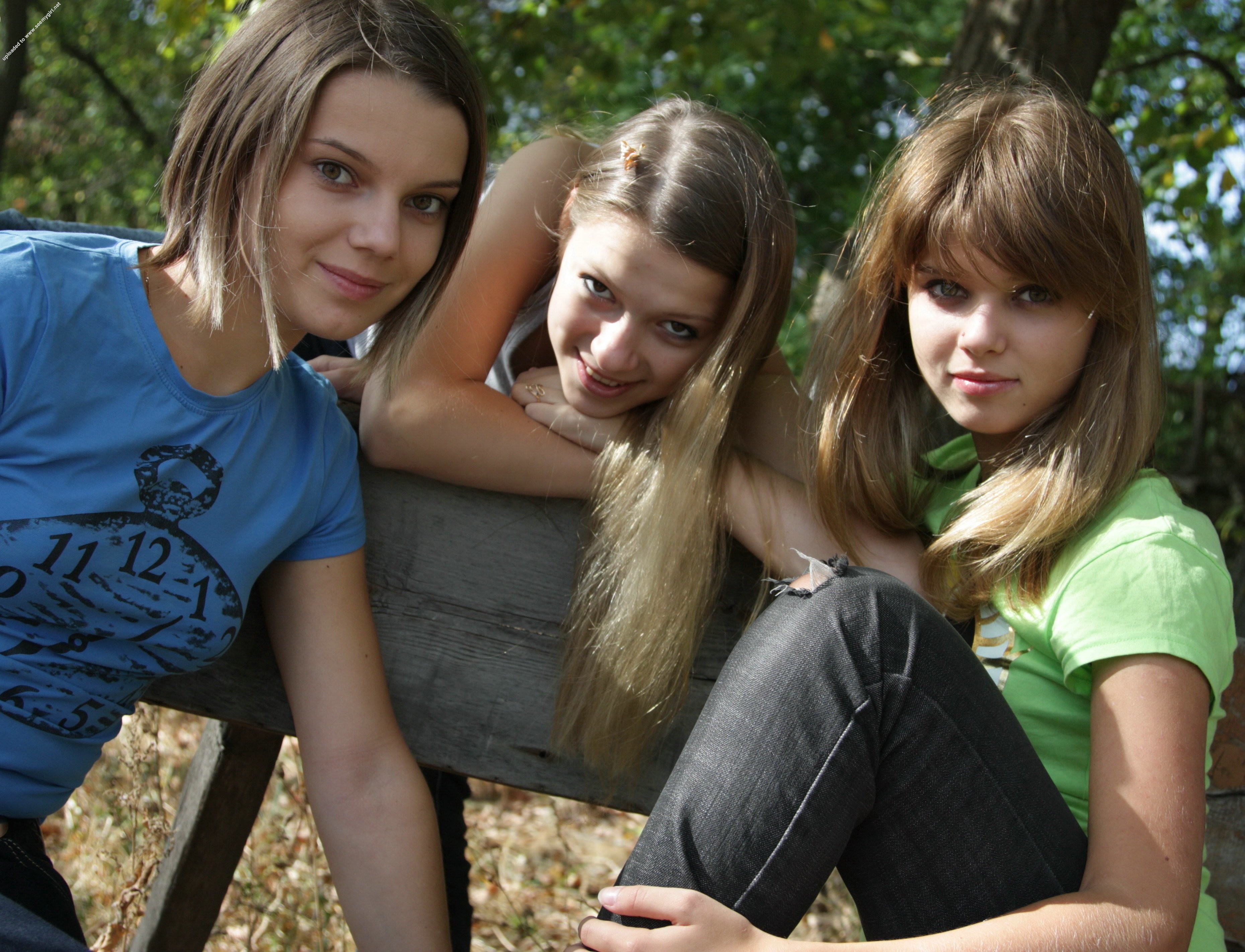 Free porn pics of Lesbian Teens Trio Outdoors 13 of 119 pics