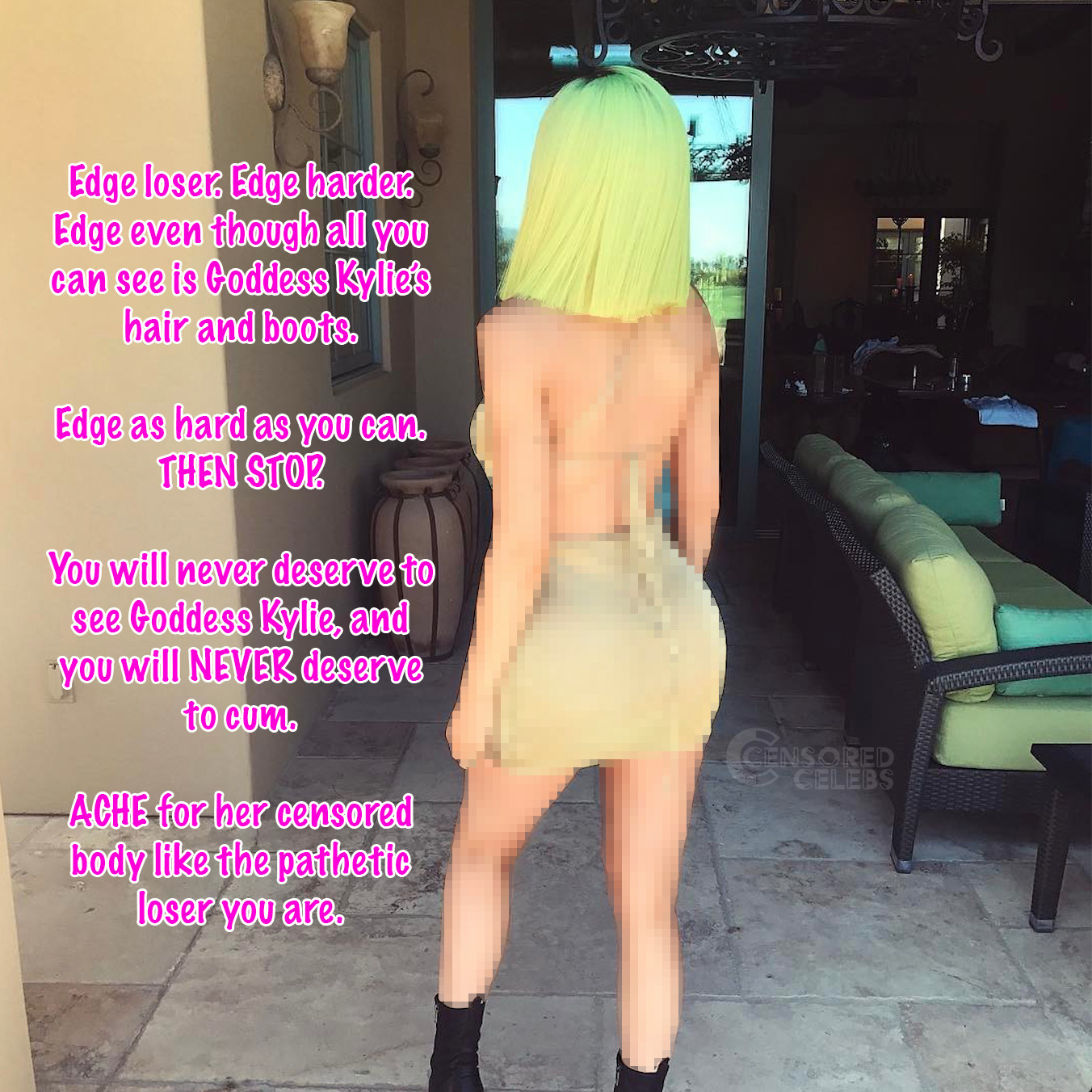 Free porn pics of Kylie Jenner celebrity censored loser denial captions  4 of 4 pics