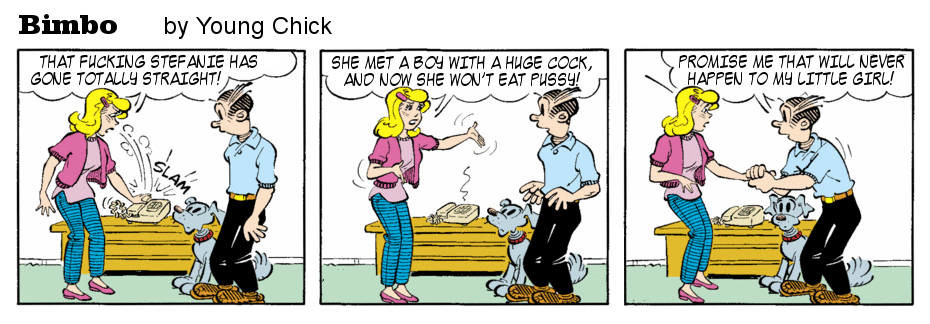 Free porn pics of A Mix of Gross and Relatively Inoffensive Comic Strip Rewrites. 12 of 24 pics