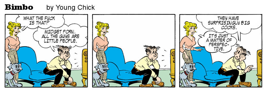 Free porn pics of A Mix of Gross and Relatively Inoffensive Comic Strip Rewrites. 19 of 24 pics