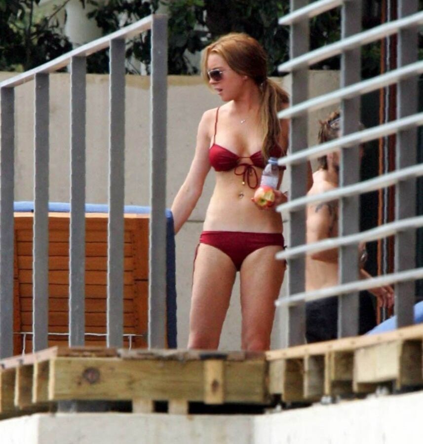 Free porn pics of Lindsey Lohan - Red Bikini 3 of 10 pics