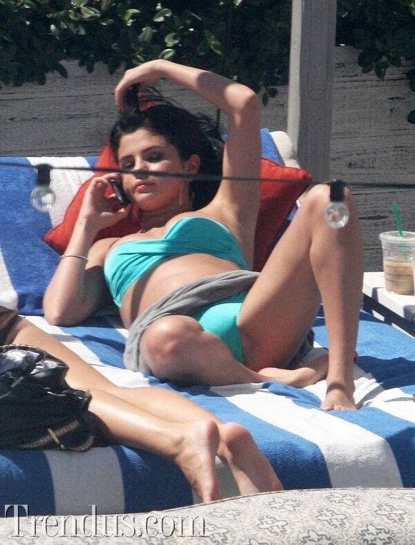 Free porn pics of Selena Gomez - Teal Bikini 11 of 12 pics