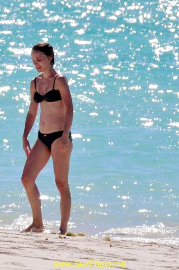 Free porn pics of Natalie Portman - Black Bikini 11 of 15 pics