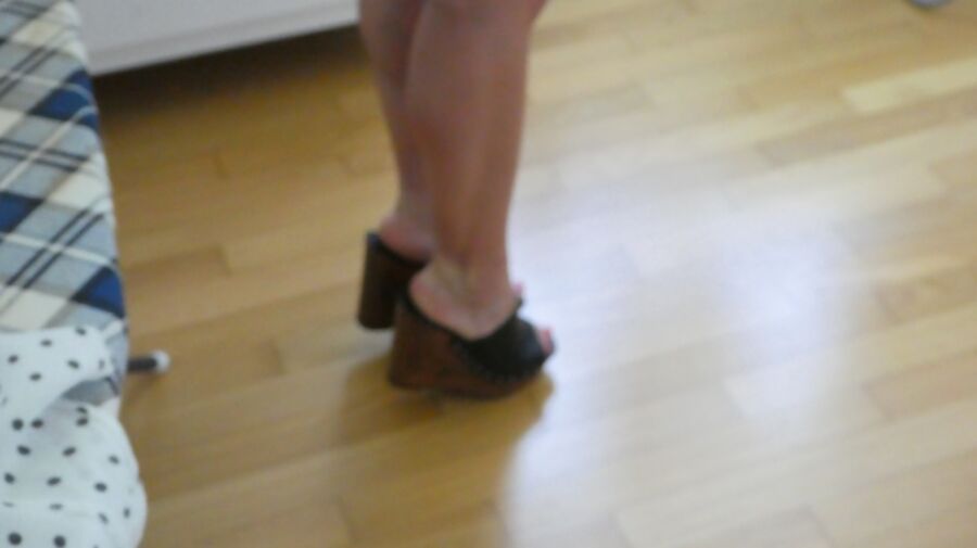 Free porn pics of new shoes from my subby hubby 12 of 14 pics