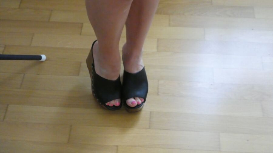 Free porn pics of new shoes from my subby hubby 2 of 14 pics