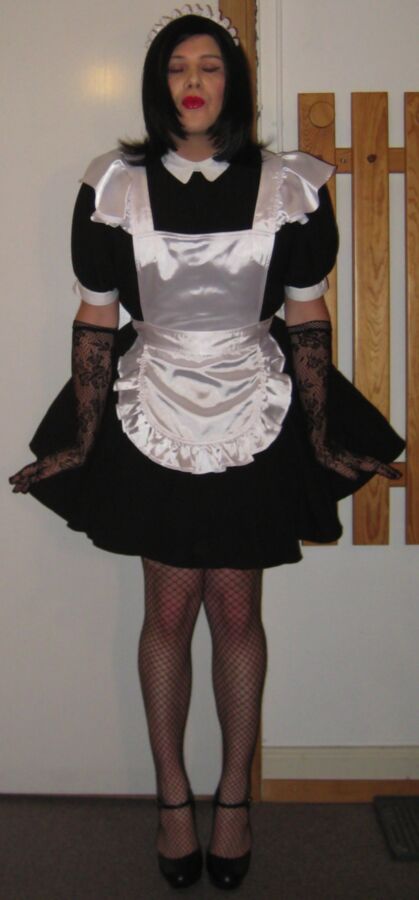 Free porn pics of Transvestite Emily Pinup Girl - French Maid 7 of 23 pics
