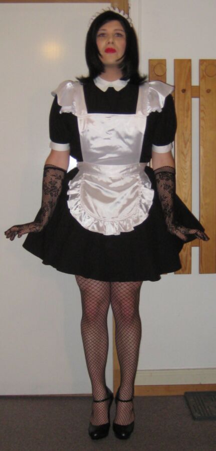 Free porn pics of Transvestite Emily Pinup Girl - French Maid 15 of 23 pics