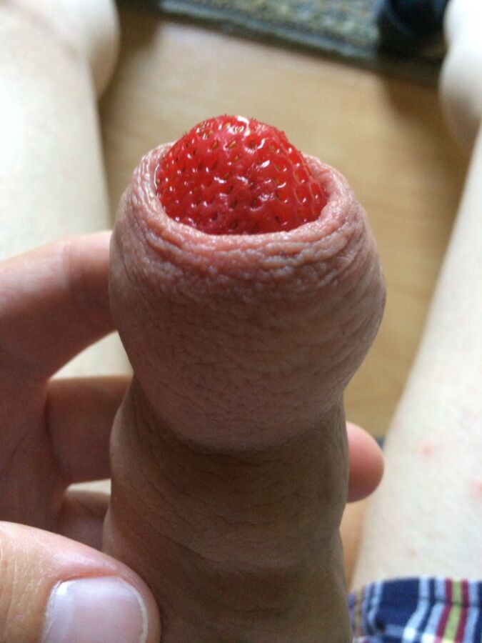 Free porn pics of XXL strawberry under my FORESKIN :-)))))) 6 of 16 pics