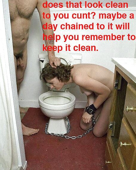 Free porn pics of BDSM toilet slaves. 1 of 24 pics