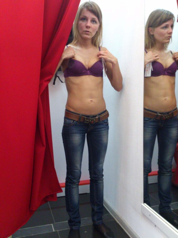Free porn pics of Sexy Girlfriend in a Changing Room 13 of 16 pics