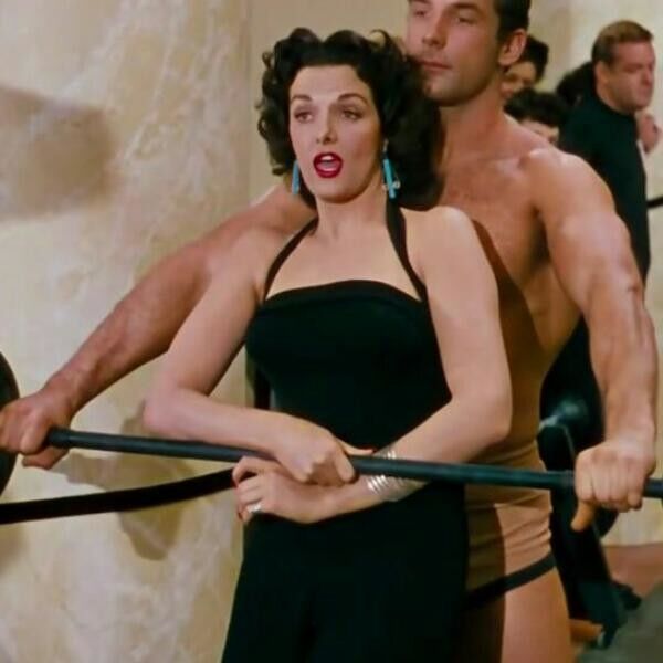 Free porn pics of busty elegant Jane Russell VS Marilyn Monroe 6 of 20 pics